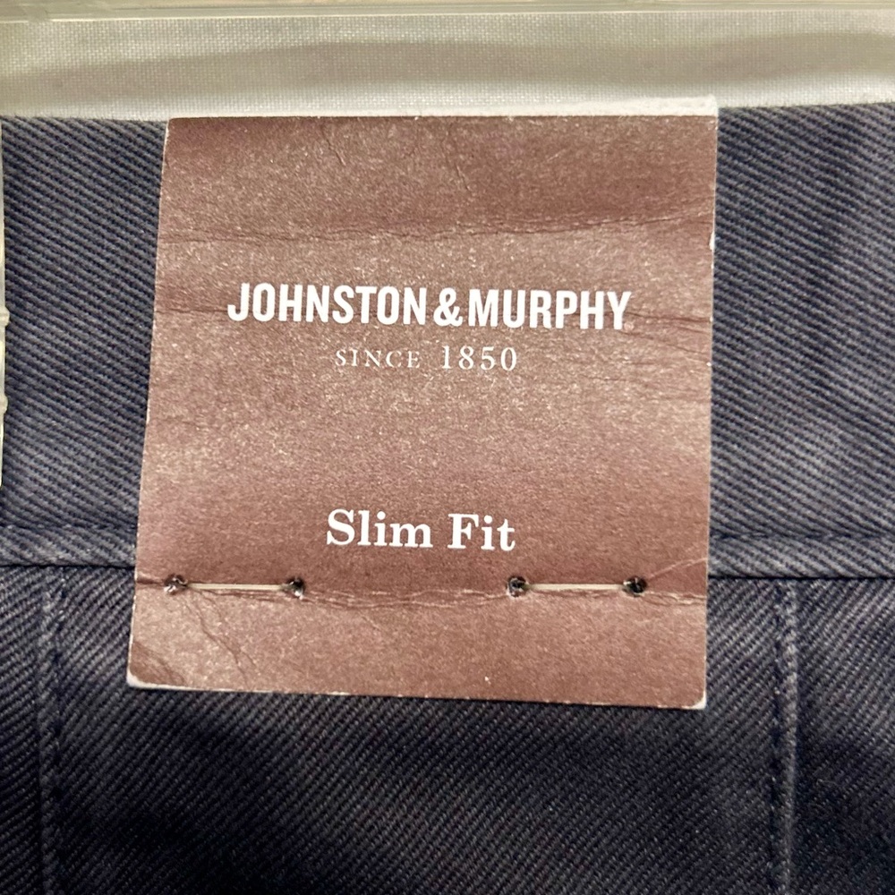 Johnston & Murphy Blue Slim Fit Jeans
